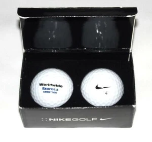 NIKE 2007 WORLDWIDE EXPRESS TIGER WOODS GOLF BALL NEW PROMOTIONAL PACKAGE OF TWO - Picture 1 of 4