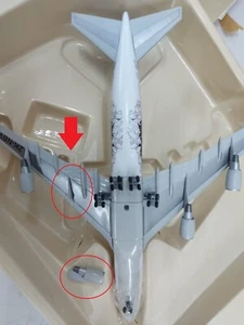 "Damage" Air New Zealand B747-419 BIG SHOOTER 1:400 Lord of the rings ST747 - Picture 1 of 4
