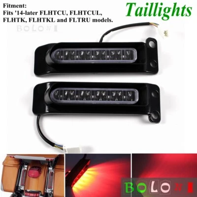 Luz trasera LED de giro de freno para Harley FLHTCU FLHTCUL FLHTK FLHTKL FLTRU 14-22 Foto 1 de 4