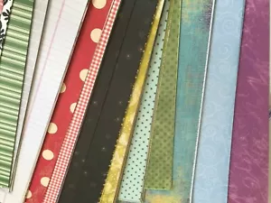 52A/ 100x 12x12 PAPER CARD VELLUM SCRAPBOOK PAPERCRAFT SCHOOL CLUB **LUCKY DIP** - Picture 1 of 6