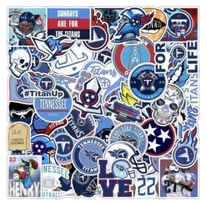 Tennessee Titans Football confezione da 50 adesivi decalcomanie non ripetuti NFL - Foto 1 di 1