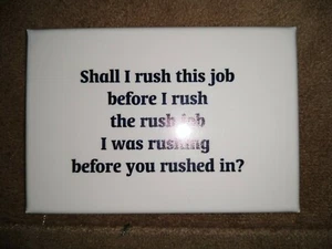 "Imán de trabajo CafePress Rush This Rush 2"" x 3" - Imagen 1 de 3