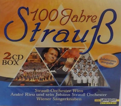 André Rieu 100 Jahre Strauß Orchester Wien Jubiläum 2 CD Box Wiener Sängerknaben - Bild 1 von 2