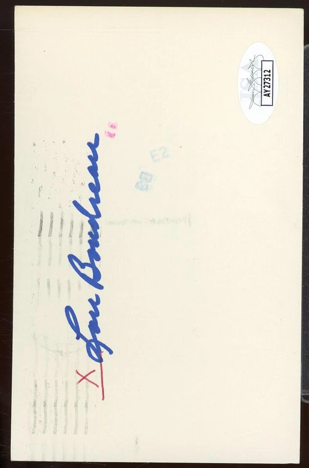 Lou Boudreau Signed Autographed 3x5 Index Card JSA Authentic - Image 1 of 1