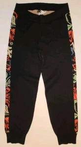 Piper & Scoot The Gadot Jogger Women’s Black Floral Pull On Knit Size XXL - Picture 1 of 8