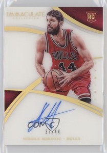 2014-15 Panini Immaculate Jersey Number /44 Nikola Mirotic #146 Rookie Auto RC