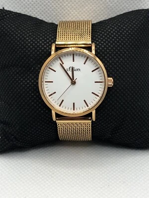 Reloj de cuarzo S.Oliver 3272L4629 para mujer de acero inoxidable analógico esfera blanca XX112 Foto 1 de 4