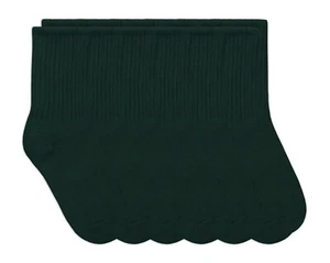 Jefferies Socks Boys School Uniform Cotton Ribbed Dress Crew Ankle Kids Socks 6P - Picture 1 of 9