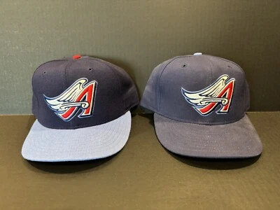 Set Of 2 Original Vtg 90’s MLB 7 1/2 New Era 5950 Anaheim Angels Pro Model Hat - Image 1 of 4
