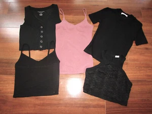 AMERICAN EAGLE + Forever 21 + HOLLISTER ~ Size S LOT of 5! Crop Tops & Tanks a16 - Picture 1 of 8