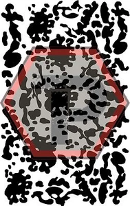 Flecktarn Vinyl Stencil, 7x11", Cerakote Gunkote & Duracoat Airbrush Projects! - Picture 1 of 3
