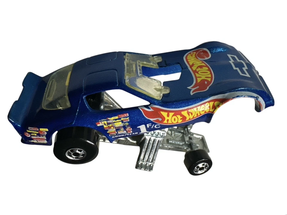 Pontiac Firebird 1977 vintage coche divertido azul error logotipo Chevy diecast Foto 1 de 4