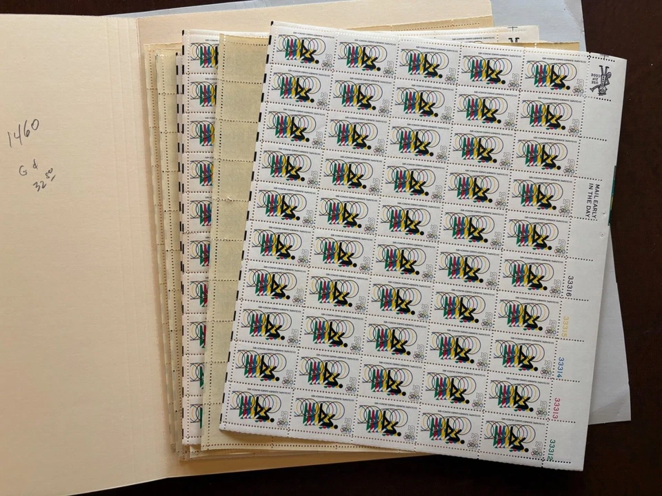 Hojas EE. UU. - 1460 - Juegos Olímpicos - 10 hojas completas de 50 -comb. envío! Foto 1 de 1
