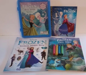 4-Disney Frozen Película Hermanas Reales Un Libro de Vestir y Juego Magnético Troll - Imagen 1 de 2