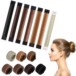 Bun Maker 7 Count - Hair Donut for French Twist Wrap Snap Disk Hair Styling -... - Picture 1 of 8