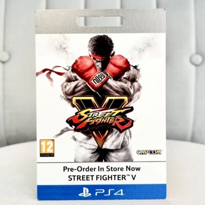 Street Fighter V 5 RARE PROMO Card Video Game Collectors Edition PS4 Merchandise - Image 1 of 4