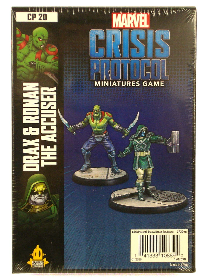 Marvel Crisis Protocol Cp20 - Drax & Ronan The Accuser Plastic Miniature by ATO