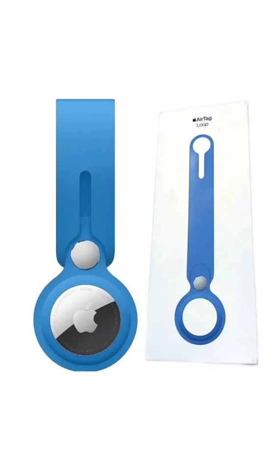 GENUINE APPLE AIRTAG LOOP STRAP HOLDER | AIRTAG NOT INCLUDED - CAPRI BLUE - Image 1 of 1