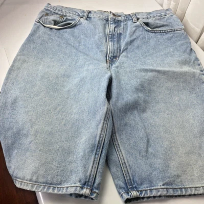 Vintage American Eagle Mens 36 Denim Shorts Blue Light Wash 90s Y2K - Image 1 of 4