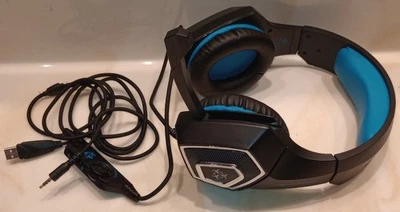 Hunterspider V-1 Stereo Bass Surround Pro Gaming Headset w/ Mic - Image 1 of 4