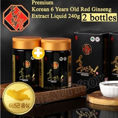 Korean Premium Punggi 6 Years Old Red Ginseng Liquid 240g x 2EA Saponin Panax - image 1 of 4