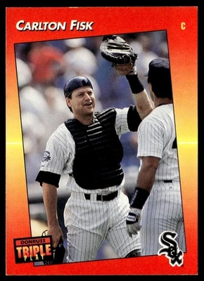 1992 Triple Play Carlton Fisk Chicago White Sox #149 - Image 1 of 2