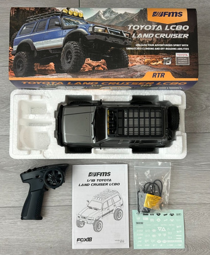 FMS 1:18 FCX18 LC80 Toyota Land Cruiser LC80 RTR Grey Slightly Used ...