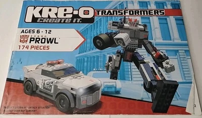 Manual de instrucciones Kre-O Create It Transformers 30690 "Prowl" solamente folleto  Foto 1 de 2