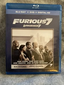 Furious 7 Blu-Ray/DVD Movie (2015) Extended Version - Picture 1 of 1