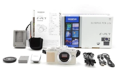 1456Shots!! [MINT / Box] Olympus PEN Lite E-PL7 White Digital Camera From Japan - Image 1 of 4