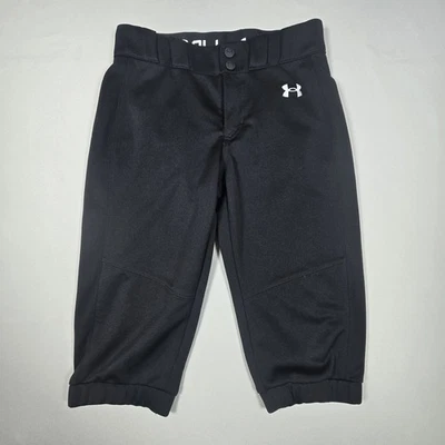 Pantalones cortos de softbol Under Armour niños niñas negros talla YMD M jóvenes medianos Foto 1 de 4