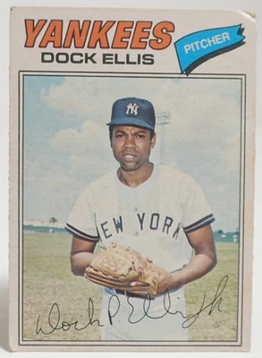 1977 OPC BASEBALL #146 DOCK ELLIS- RAW CARD - Image 1 of 2