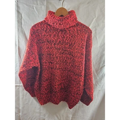 Chaus Size L Red Turtle Neck Sweater  - Image 1 of 4