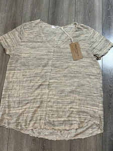 Project Social T L.A. Top Damen Medium transparent hauchdünn asymmetrische Nähte Freizeitshirt - Bild 1 von 8