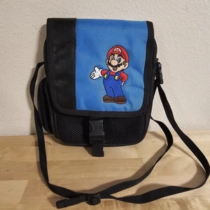 Black Super Mario Nintendo DS Carrying Case Travel Bag 2DS 3DS DS Lite DSi XL - Picture 1 of 5