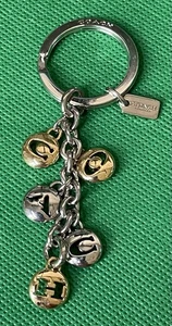 COACH Iconic Letters COACH Metal KeyChain KeyRing KeyHolder Authentic - Picture 1 of 7