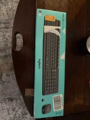 Logitech Optical Keyboard and Mouse Set Fullsize, Black - Image 1 of 4