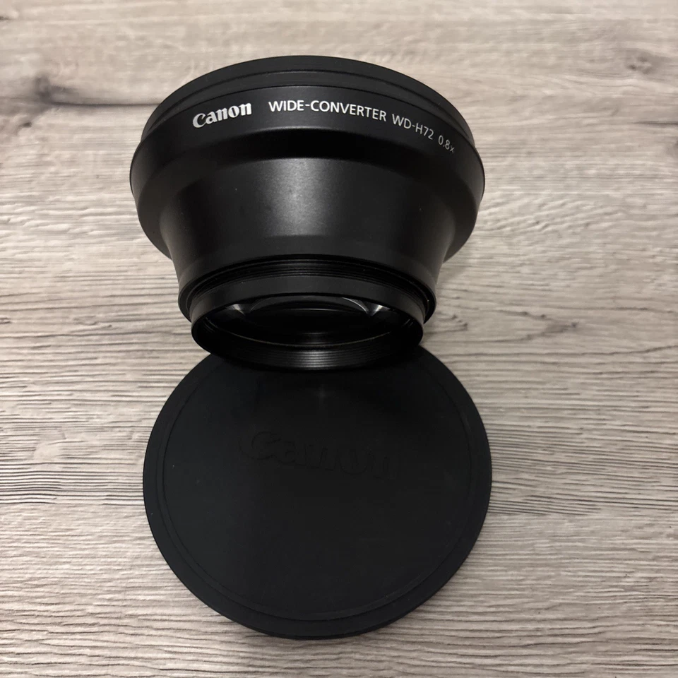 Canon WD-H72 Camcorder wide angle lens for Canon XH G1/A1 + More. 72mm Thread - Image 1 of 4