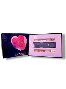 Justin Bieber Fragrance Collection GIRLFRIEND & SOMEDAY .33 fl oz & Travel Case - Picture 1 of 1