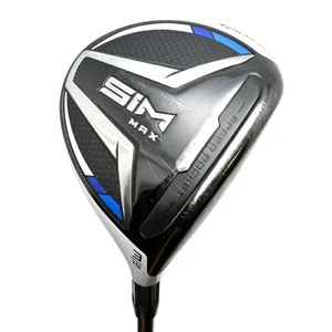 Y0727 TaylorMade Sim Max 3W Fairway Wood 15° Tensei Blue TM50 Sr Men's Used - Picture 1 of 7