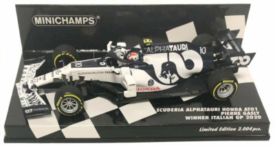 Minichamps Alphatauri AT01 #10 Winner Italian GP 2020 - Pierre Gasly 1/43 Scale - Image 1 of 3