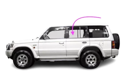 Fits:1992-2000 Mitsubishi Montero 4D SUV Driver Side Rear Left Door Window Glass - Image 1 of 4