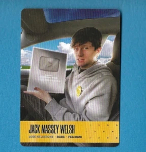 2025 CREO Jack Sucks at Life YouTube Trading Card, MASSEY WELSH Feb-2020 'RARE' - Picture 1 of 3