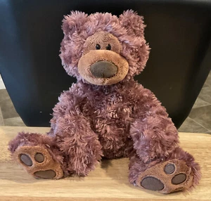 GUND Philbin 13” Plush Brown Bear #320046 Displayed Only EUC - Picture 1 of 2