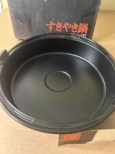 Japanese Cast Iron Pan By Ishigaki For Shabu Shabu Cookware 12” Diameter New