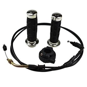 Throttle Twist Grip Set with 78" Scooter Throttle Cable for GY6 50cc, 80cc, 