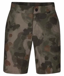 Hurley Kids' Boys' Youth Bleed Camo 16" Hybrid Board Walk Shorts in Olive Canvas - Picture 1 of 2