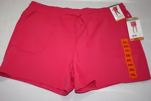 Mondetta NEW Ladies Ribbed Moisture Wicking Shorts 5" Ins Raspberry Sorbet XXL - Picture 1 of 5