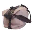 Perry Ellis Duffel Bag Pink Faux Leather Large Carry On Duffle Travel Tote 