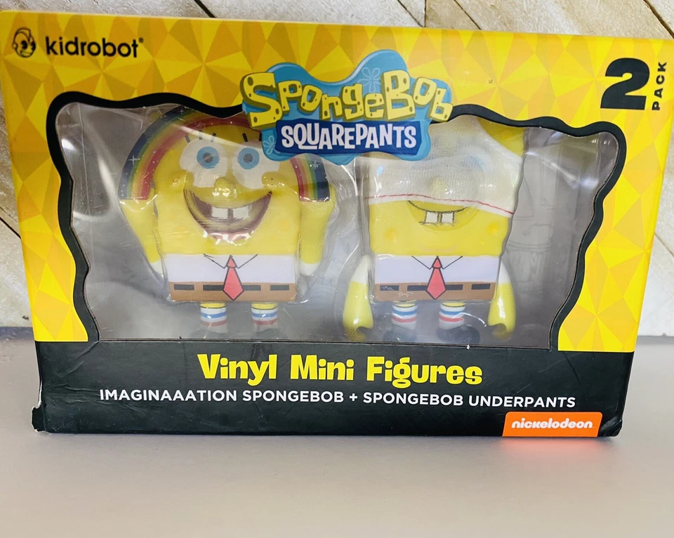SpongeBob Vinyl Mini 3-Inch Imaginaaation & Underpants - Kidrobot